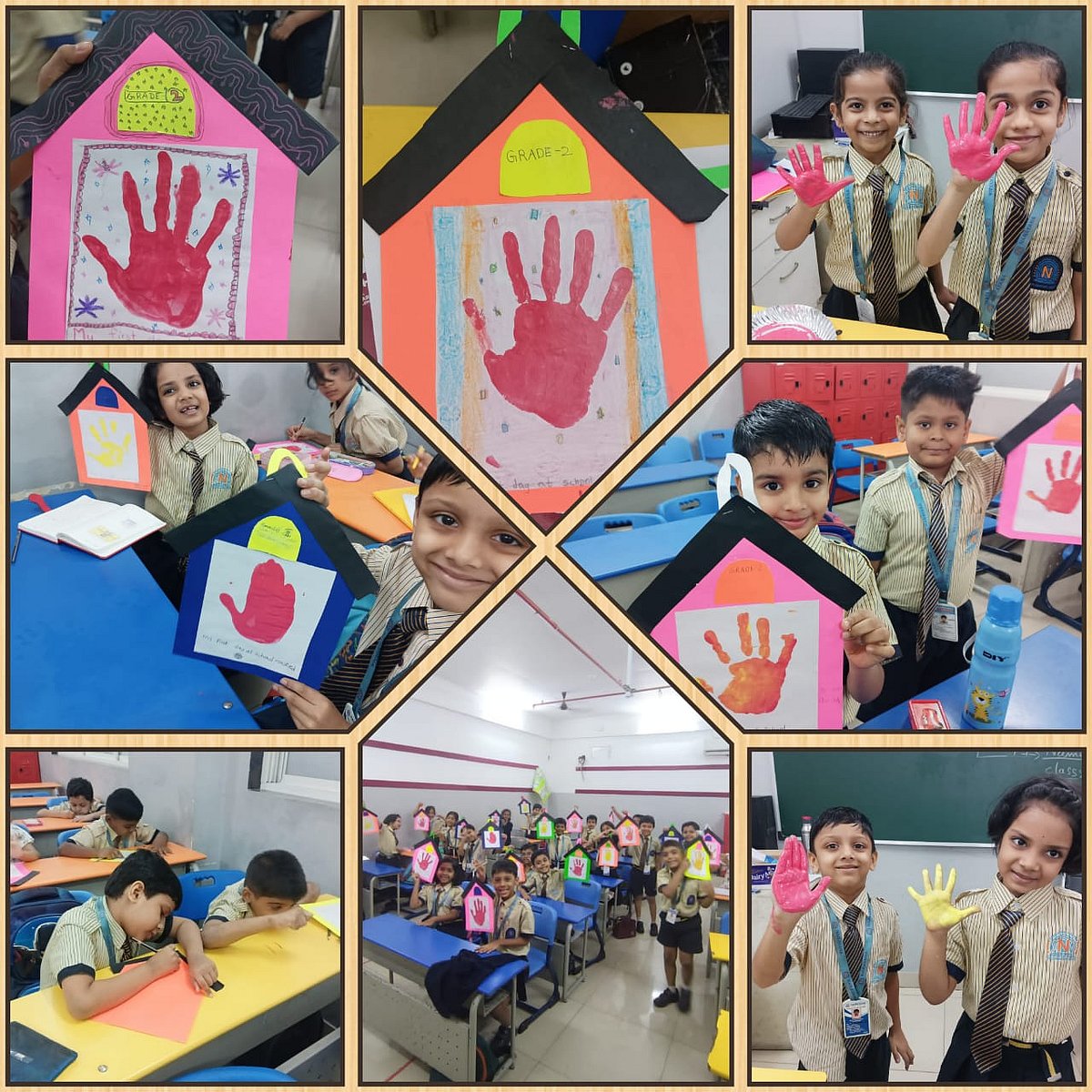 students enjoyed creating fun paintings